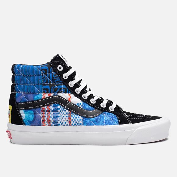 VANS Sk8-Hi 38 DX Pw (SpongeBob) Sandy Liang Patchwork Shoes Size 7.5 Men\'s NEW! main image 4
